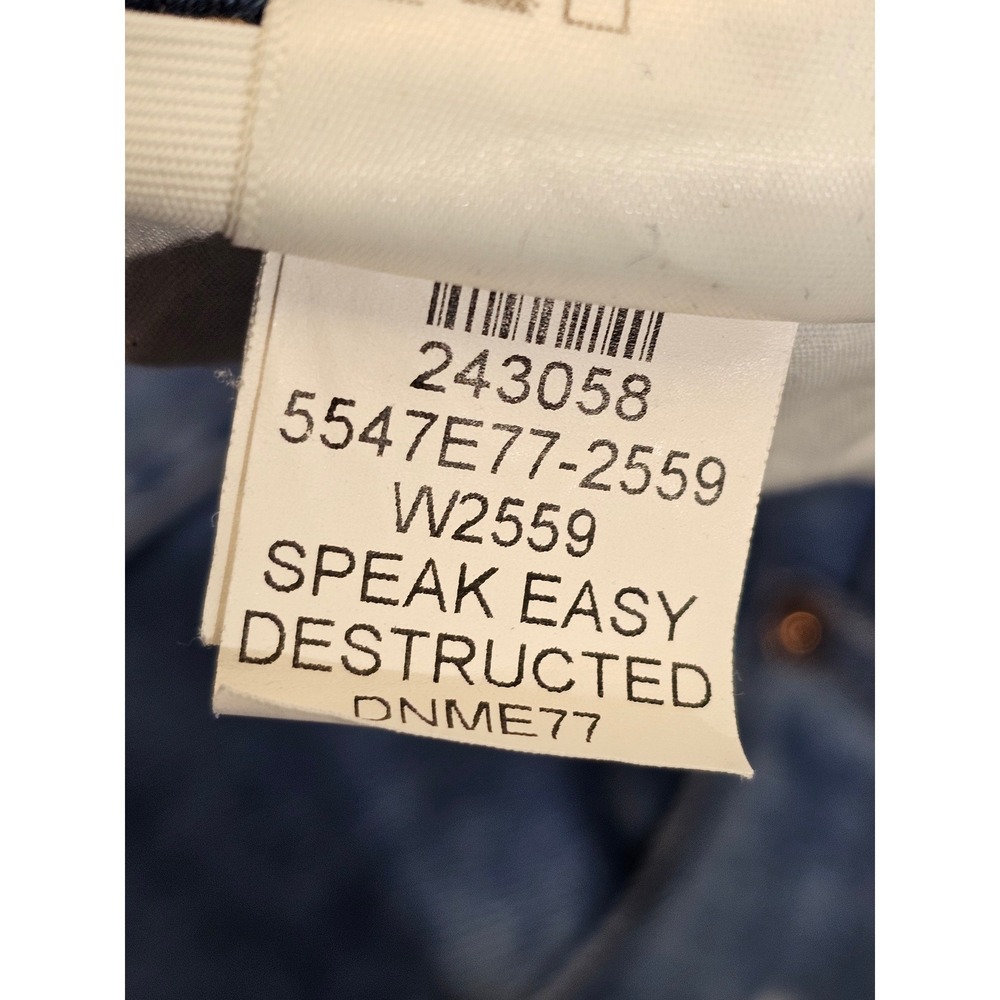 Paige Cindy Straight Leg Jeans Womens 31 Blue Distressed High Rise Speak Easy - Picture 7 of 7